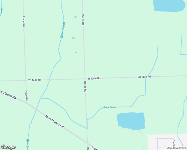map of restaurants, bars, coffee shops, grocery stores, and more near 29122 28 Mile Road in New Haven