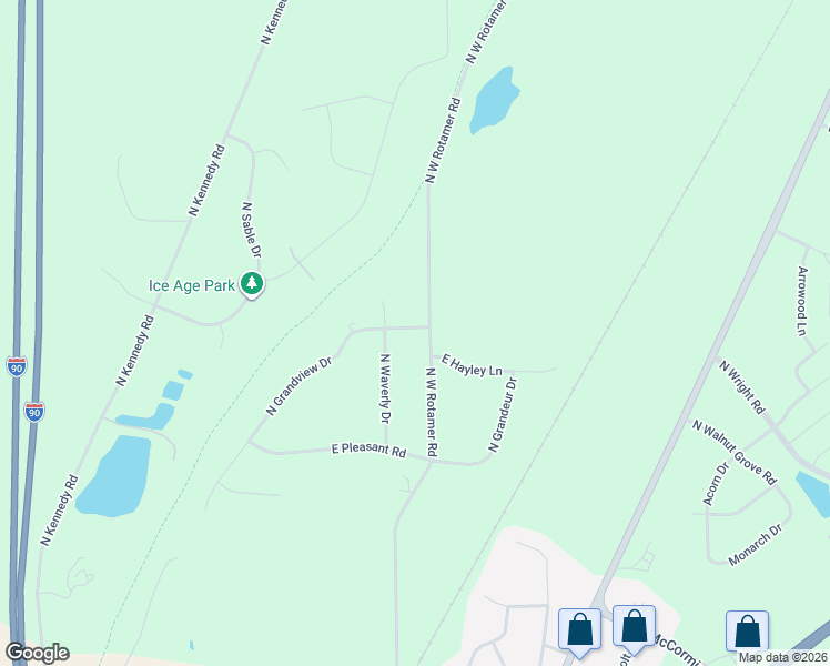 map of restaurants, bars, coffee shops, grocery stores, and more near 5312 North Waverly Drive in Milton