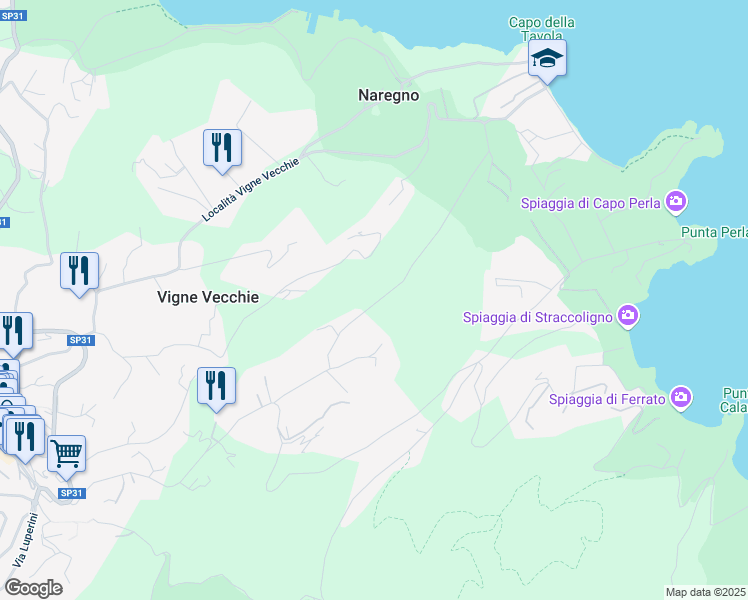 map of restaurants, bars, coffee shops, grocery stores, and more near Località Ripitino in Provincia di Livorno