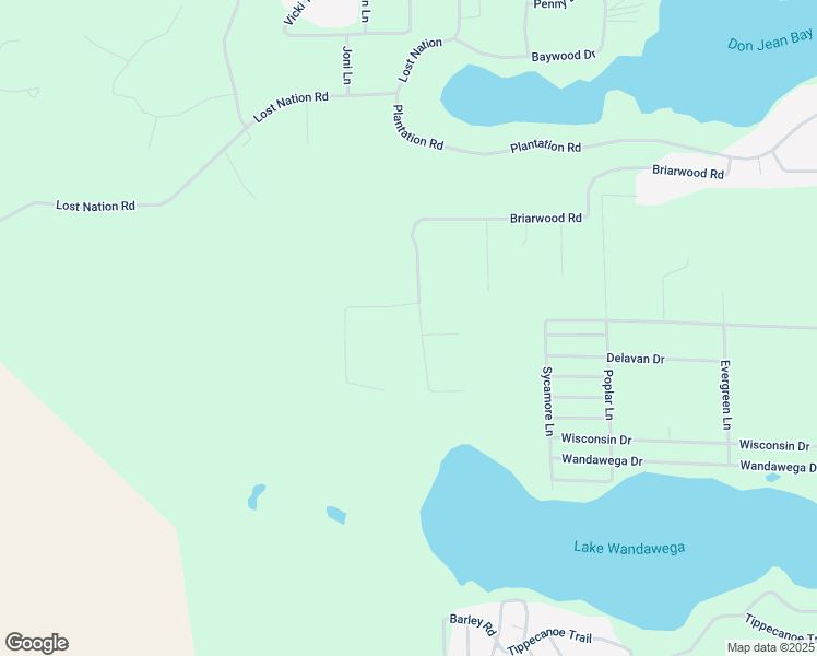 map of restaurants, bars, coffee shops, grocery stores, and more near W5463 Briarwood Road in Elkhorn