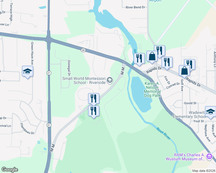 map of restaurants, bars, coffee shops, grocery stores, and more near 2528 Markridge Drive in Mount Pleasant