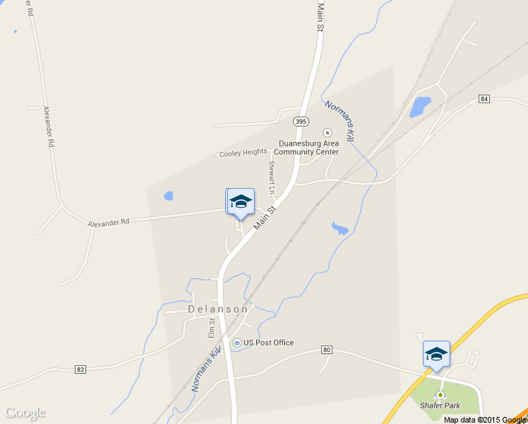 map of restaurants, bars, coffee shops, grocery stores, and more near 227 School Drive in Delanson