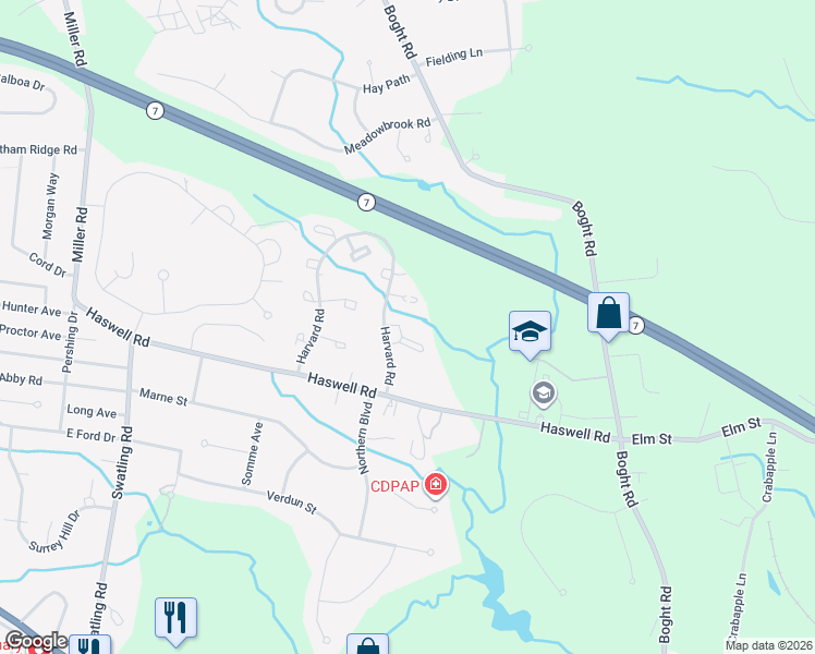 map of restaurants, bars, coffee shops, grocery stores, and more near 174 Harvard Road in Watervliet