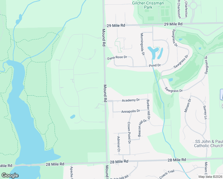 map of restaurants, bars, coffee shops, grocery stores, and more near 62070 Mound Rd in Washington