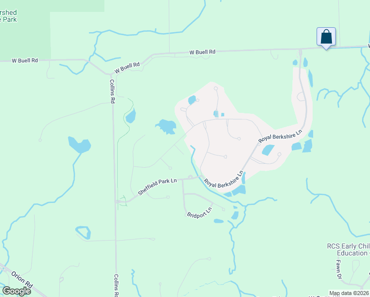 map of restaurants, bars, coffee shops, grocery stores, and more near 3701 Royal Berkshire Lane in Oakland charter Township