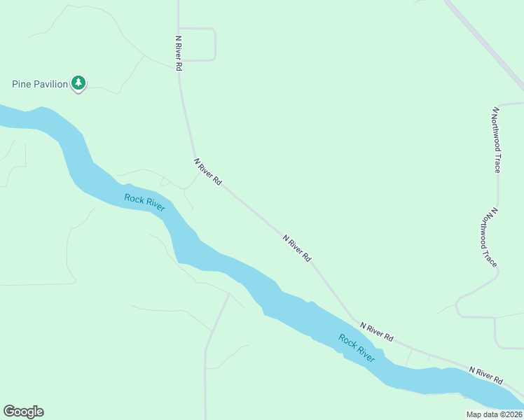 map of restaurants, bars, coffee shops, grocery stores, and more near 5352 North River Road in Janesville