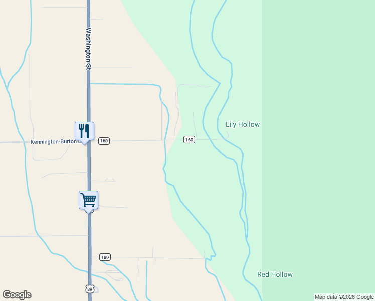 map of restaurants, bars, coffee shops, grocery stores, and more near 262 Twin Cliffs Road in Afton