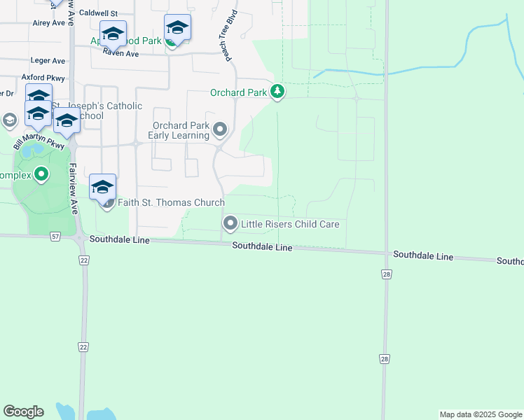 map of restaurants, bars, coffee shops, grocery stores, and more near 36 Cortland Terrace in St. Thomas