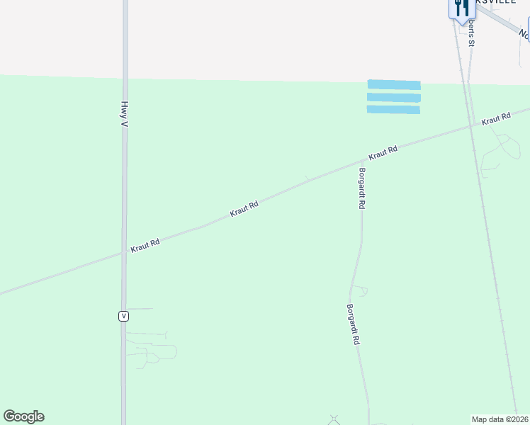 map of restaurants, bars, coffee shops, grocery stores, and more near 11515 Kraut Road in Franksville