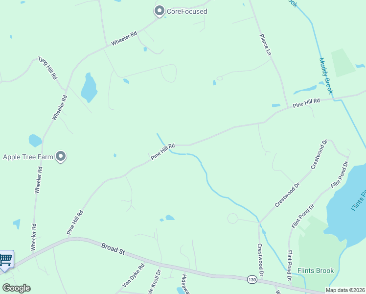 map of restaurants, bars, coffee shops, grocery stores, and more near 84 Pine Hill Road in Hollis