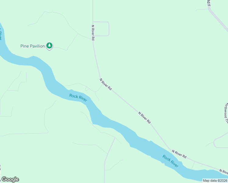 map of restaurants, bars, coffee shops, grocery stores, and more near 5464 North River Road in Janesville