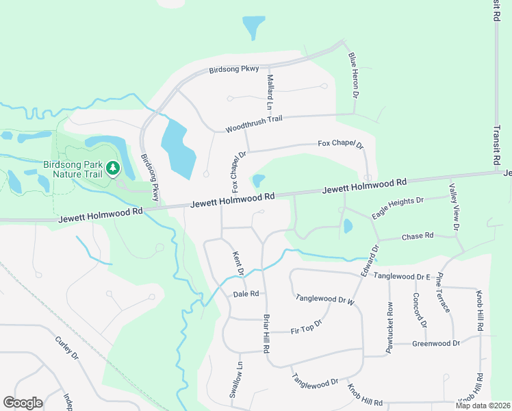 map of restaurants, bars, coffee shops, grocery stores, and more near 12 Mount Airy Court in Orchard Park