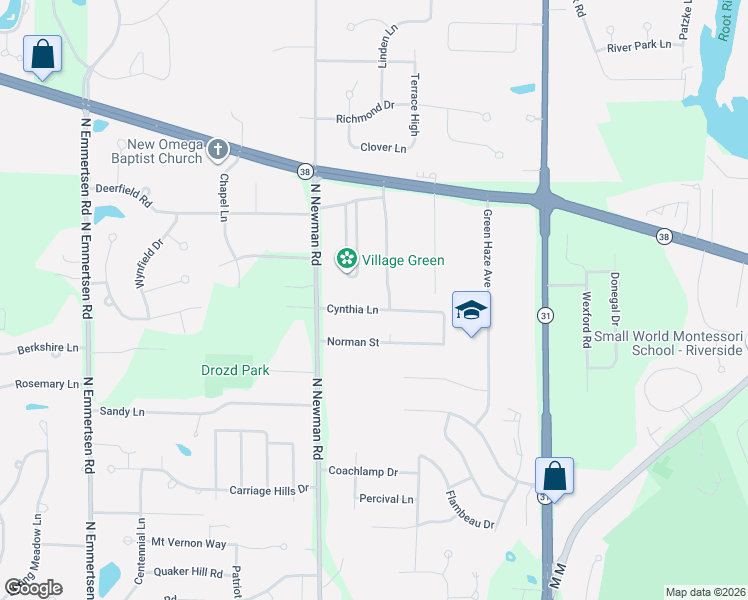 map of restaurants, bars, coffee shops, grocery stores, and more near 5324 Cynthia Lane in Mount Pleasant