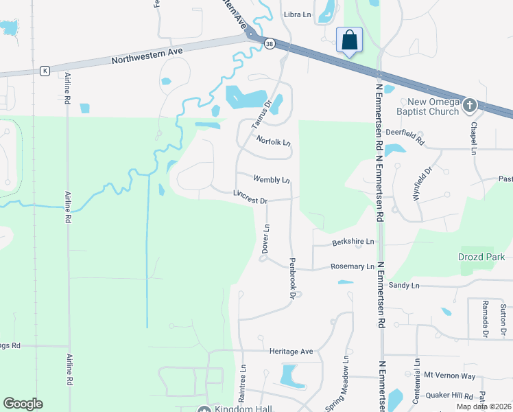 map of restaurants, bars, coffee shops, grocery stores, and more near 6507 Lincrest Drive in Mount Pleasant