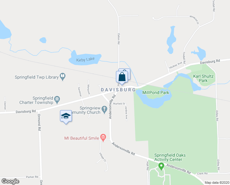 map of restaurants, bars, coffee shops, grocery stores, and more near 733 Broadway in Springfield Township