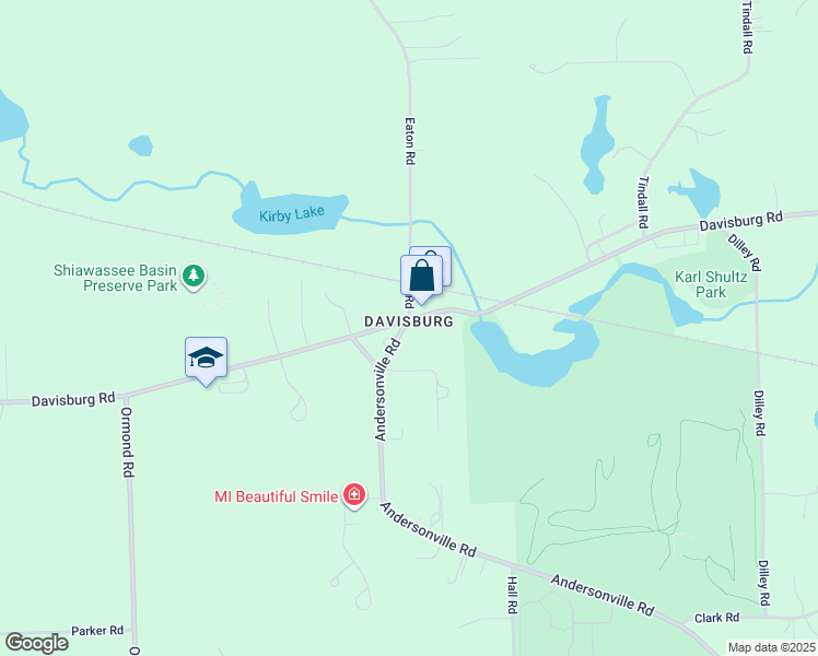 map of restaurants, bars, coffee shops, grocery stores, and more near in Oakland County