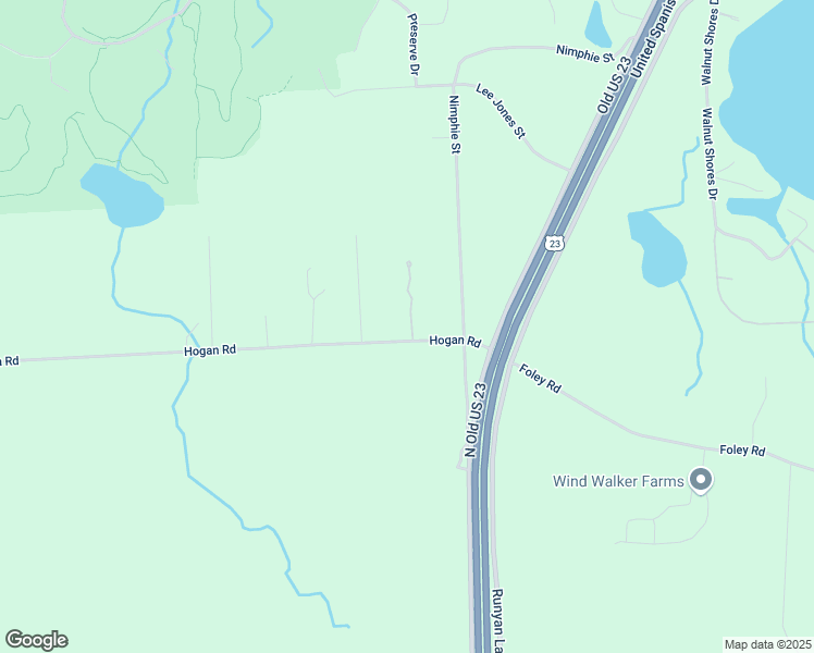 map of restaurants, bars, coffee shops, grocery stores, and more near 9471 Hogan Road in Fenton