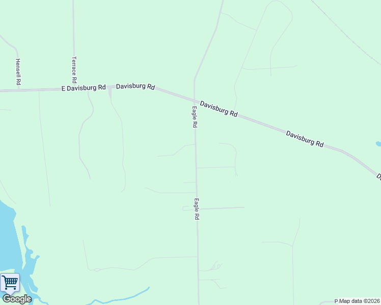 map of restaurants, bars, coffee shops, grocery stores, and more near 10457 Eagle Road in Oakland County