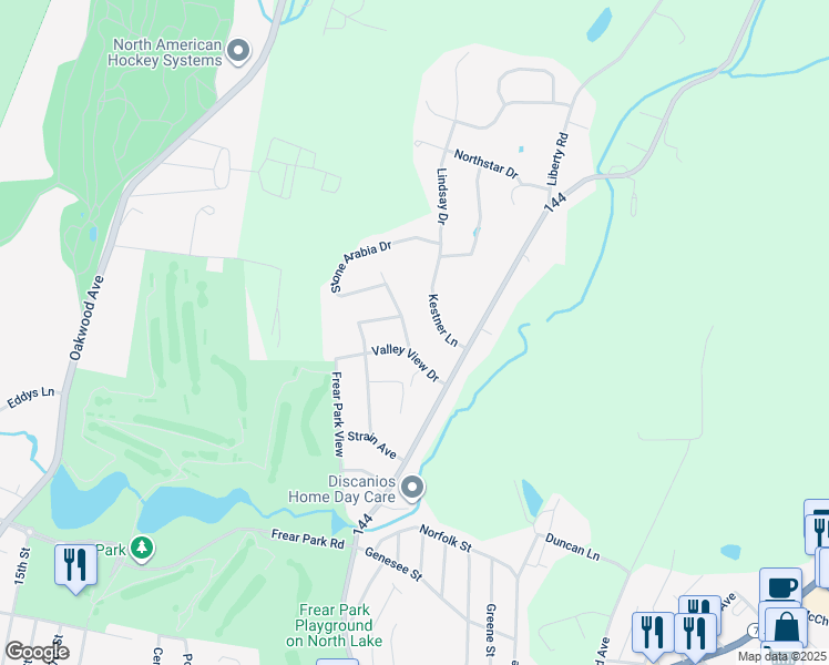 map of restaurants, bars, coffee shops, grocery stores, and more near 5 Kestner Lane in Troy