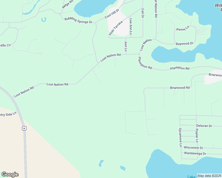 map of restaurants, bars, coffee shops, grocery stores, and more near W5629 Lost Nation Road in Elkhorn