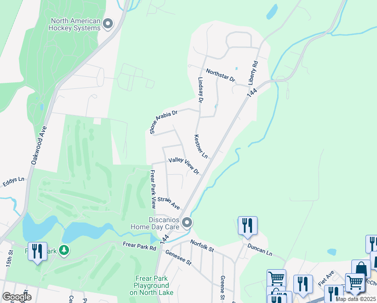 map of restaurants, bars, coffee shops, grocery stores, and more near 5 Kestner Lane in Troy