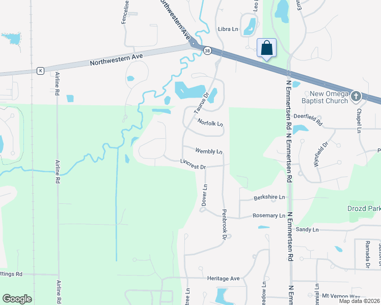 map of restaurants, bars, coffee shops, grocery stores, and more near 6507 Wembly Lane in Racine