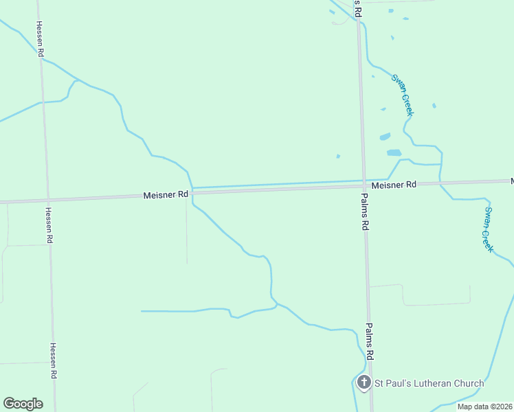 map of restaurants, bars, coffee shops, grocery stores, and more near 8211 Meisner Road in Casco