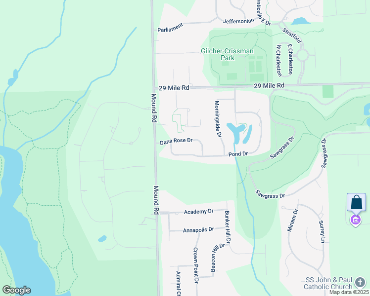 map of restaurants, bars, coffee shops, grocery stores, and more near 6179 Dana Rose Drive in Washington