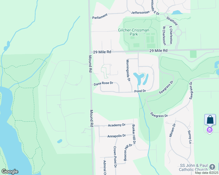 map of restaurants, bars, coffee shops, grocery stores, and more near 6179 Dana Rose Drive in Washington