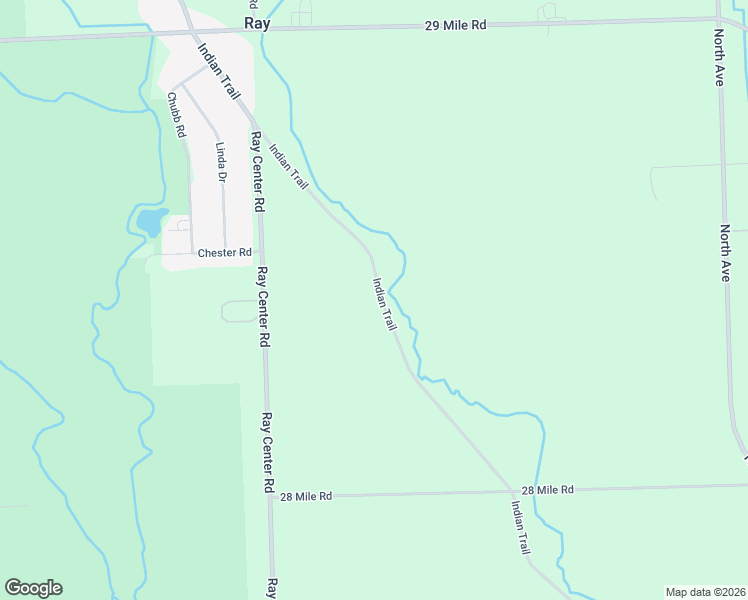 map of restaurants, bars, coffee shops, grocery stores, and more near 61861 Indian Trail in Ray