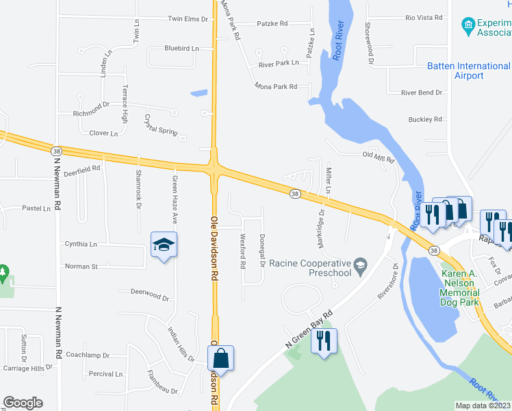 map of restaurants, bars, coffee shops, grocery stores, and more near 2744 Donegal Drive in Mount Pleasant