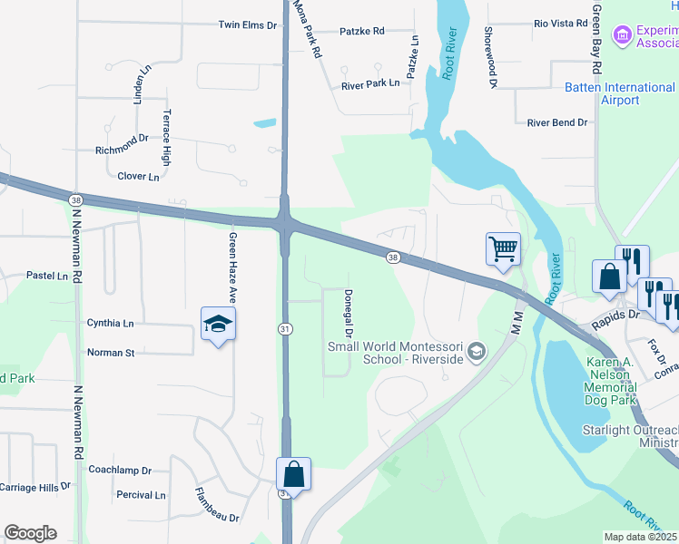 map of restaurants, bars, coffee shops, grocery stores, and more near 2744 Donegal Drive in Mount Pleasant