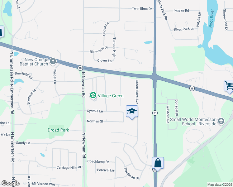 map of restaurants, bars, coffee shops, grocery stores, and more near 2736 Shamrock Drive in Mount Pleasant