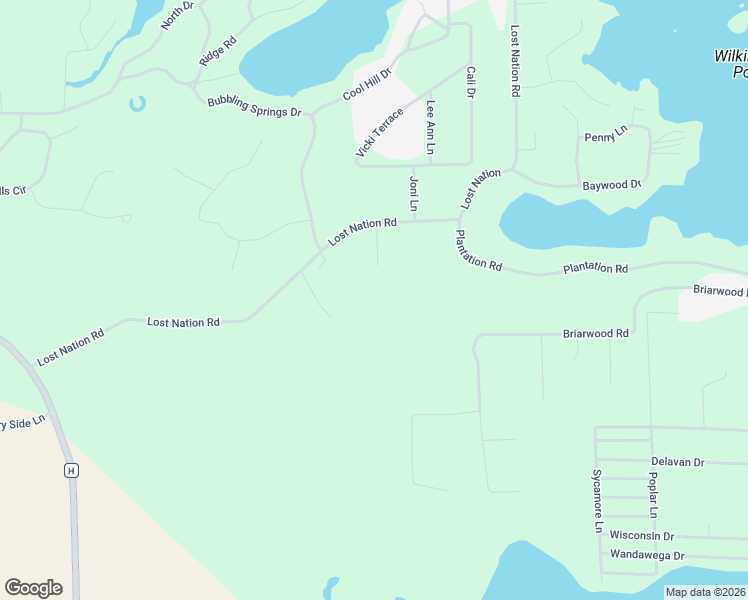 map of restaurants, bars, coffee shops, grocery stores, and more near W5629 Lost Nation Road in Elkhorn