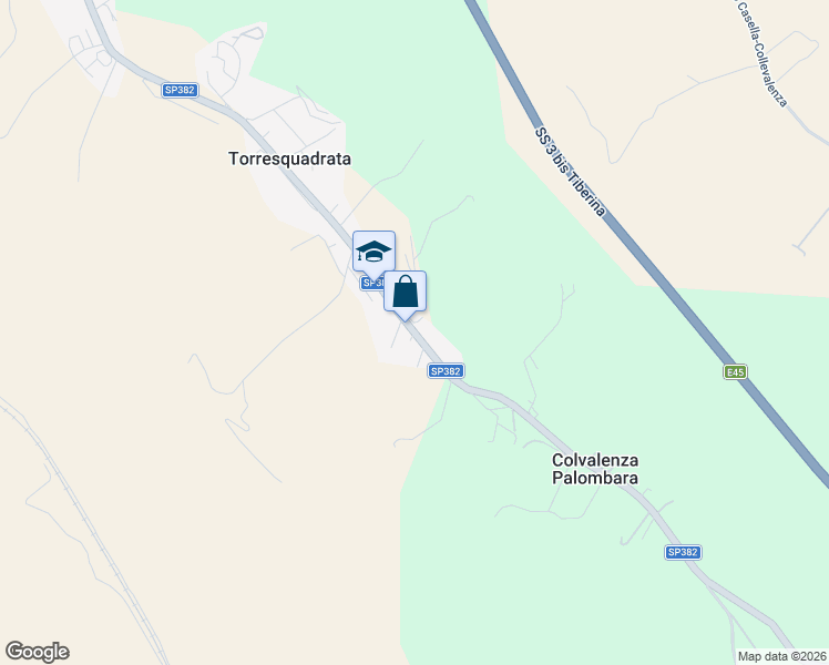 map of restaurants, bars, coffee shops, grocery stores, and more near 193 Vocabolo Mossa Alta di Crocefisso in Torresquadrata