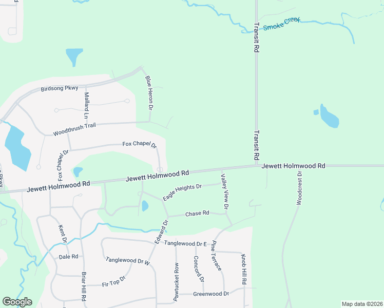 map of restaurants, bars, coffee shops, grocery stores, and more near 7812 Jewett Holmwood Road in Orchard Park