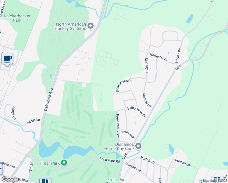 map of restaurants, bars, coffee shops, grocery stores, and more near 20 Stone Arabia Drive in Troy