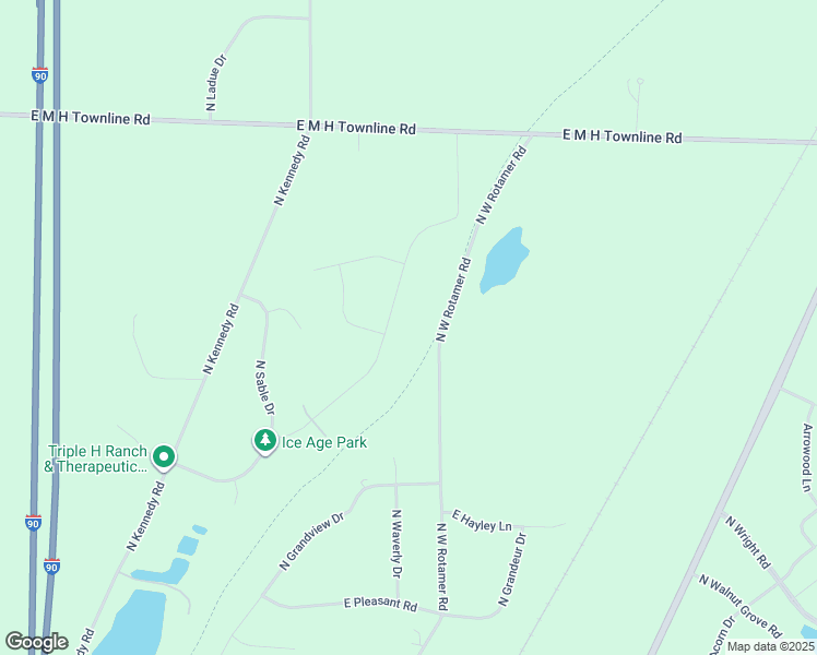 map of restaurants, bars, coffee shops, grocery stores, and more near 5650 North Lilly Lane in Milton