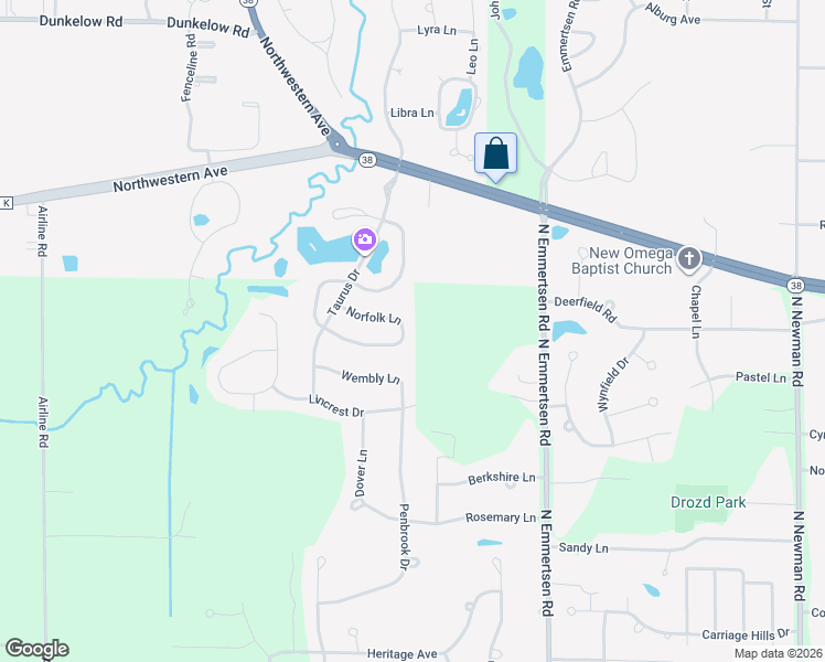 map of restaurants, bars, coffee shops, grocery stores, and more near 6333 Norfolk Lane in Mount Pleasant