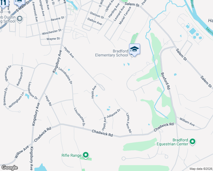 map of restaurants, bars, coffee shops, grocery stores, and more near 2 Alfred Park in Haverhill