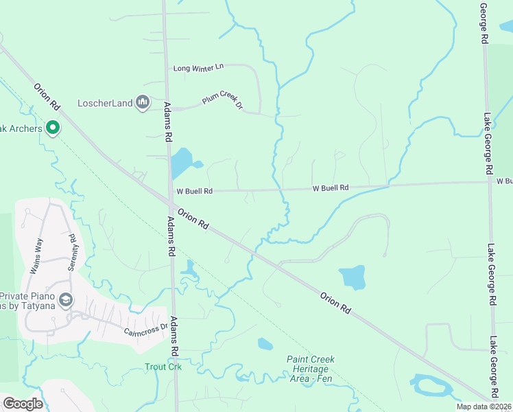 map of restaurants, bars, coffee shops, grocery stores, and more near 2753 West Buell Road in Oakland charter Township