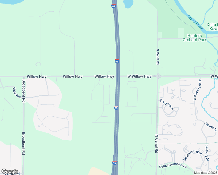map of restaurants, bars, coffee shops, grocery stores, and more near 1983 Eldon Grove in Lansing