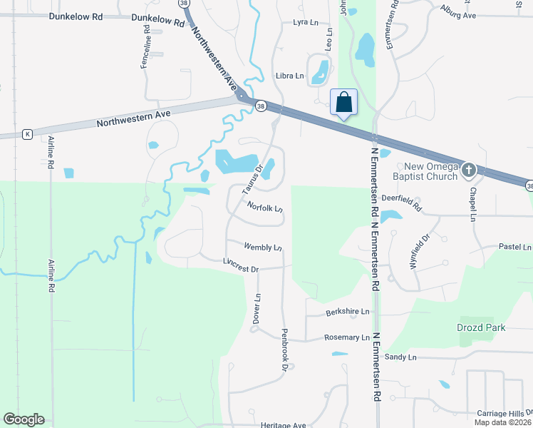 map of restaurants, bars, coffee shops, grocery stores, and more near 6427 Norfolk Lane in Mount Pleasant