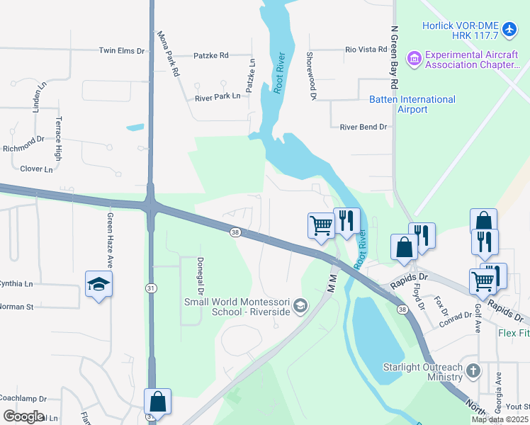 map of restaurants, bars, coffee shops, grocery stores, and more near 4112 Miller Lane in Mount Pleasant