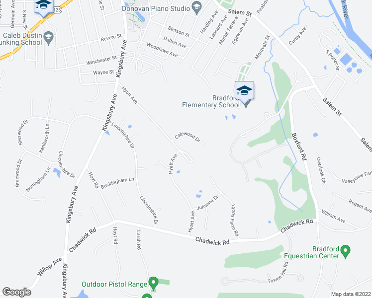 map of restaurants, bars, coffee shops, grocery stores, and more near 2 Alfred Park in Haverhill