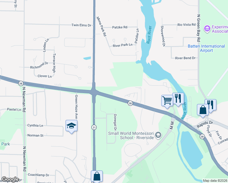 map of restaurants, bars, coffee shops, grocery stores, and more near 4426 Northwestern Avenue in Mount Pleasant