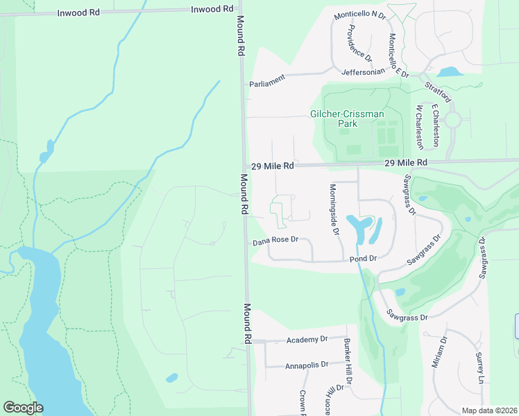 map of restaurants, bars, coffee shops, grocery stores, and more near 62750 Mound Road in Washington