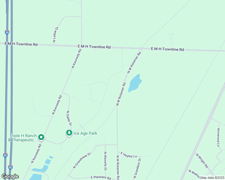 map of restaurants, bars, coffee shops, grocery stores, and more near 5650 North Lilly Lane in Milton