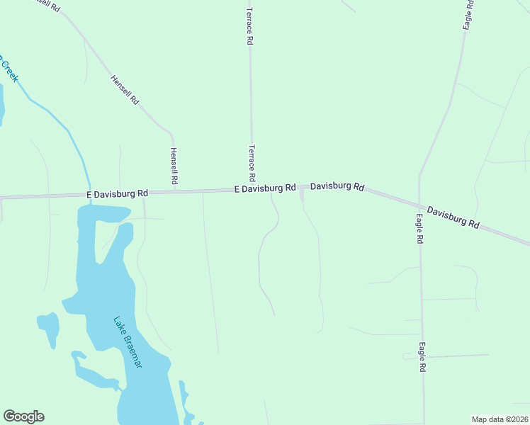 map of restaurants, bars, coffee shops, grocery stores, and more near 10605 Deer Ridge Trail in Holly