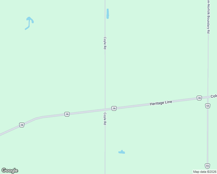 map of restaurants, bars, coffee shops, grocery stores, and more near 9420 Coyle Road in Tillsonburg